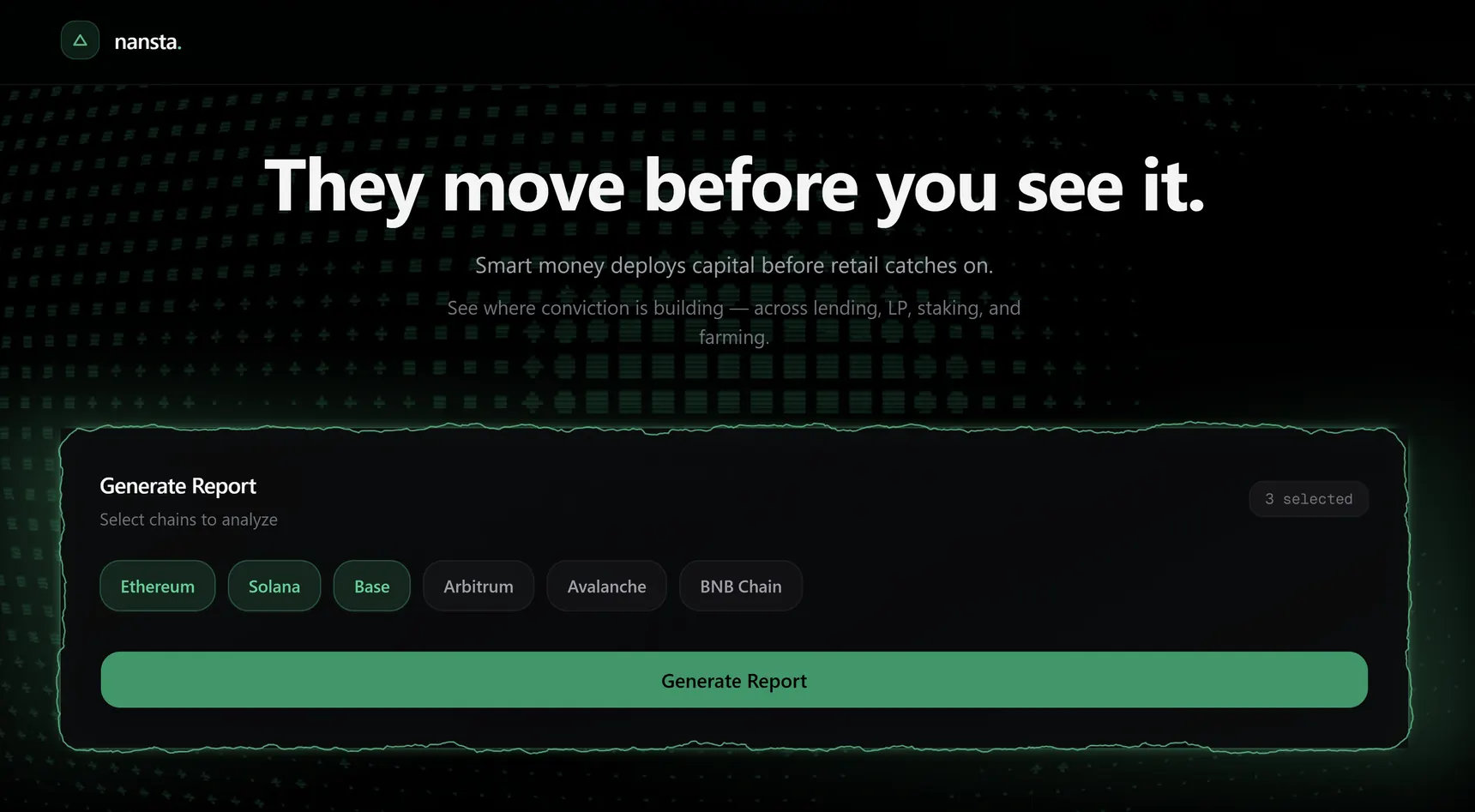 Nansta, open the live site